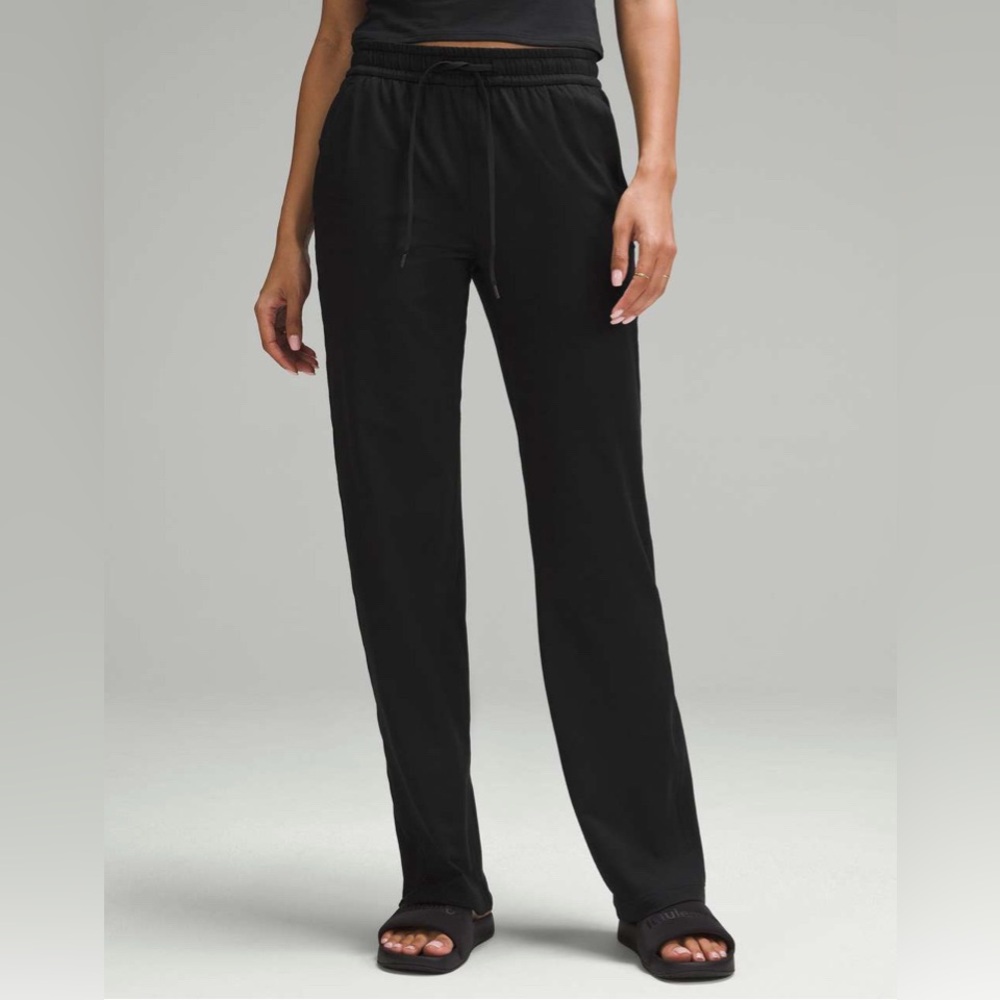 Lululemon soft jersey straight leg mid rise pant